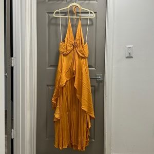free people, long, sexy summer halter top dress